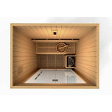 GOLDEN DESIGNS SUNDSVALL EDITION 2 PERSON TRADITIONAL STEAM SAUNA - CANADIAN RED CEDAR