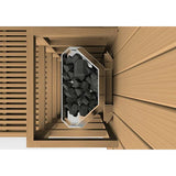 GOLDEN DESIGNS OSLA EDITION 6 PERSON TRADITIONAL STEAM SAUNA - CANADIAN RED CEDAR