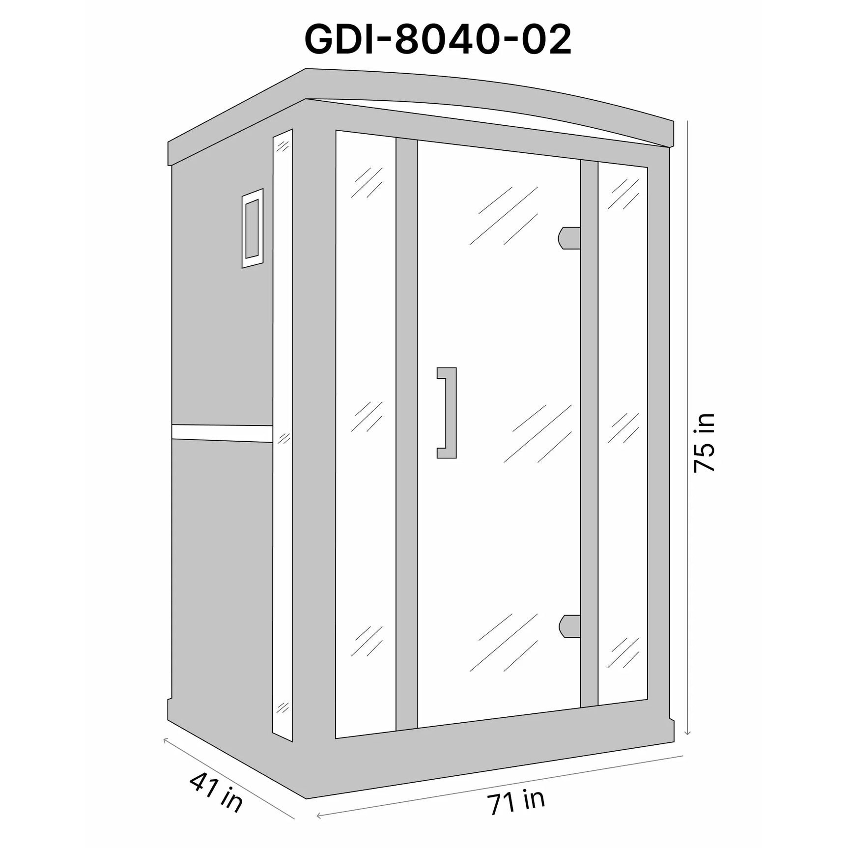 GOLDEN DESIGNS 4-PERSON FULL SPECTRUM PURETECH™ NEAR ZERO EMF FAR INFRARED SAUNA WITH HIMALAYAN SALT BAR