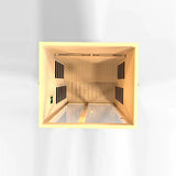 GOLDEN DESIGN SANTIAGO 2 PERSON FULL SPECTRUM INFRARED SAUNA – CANADIAN HEMLOCK