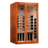 GOLDEN DESIGN SANTIAGO 2 PERSON FULL SPECTRUM INFRARED SAUNA – CANADIAN HEMLOCK