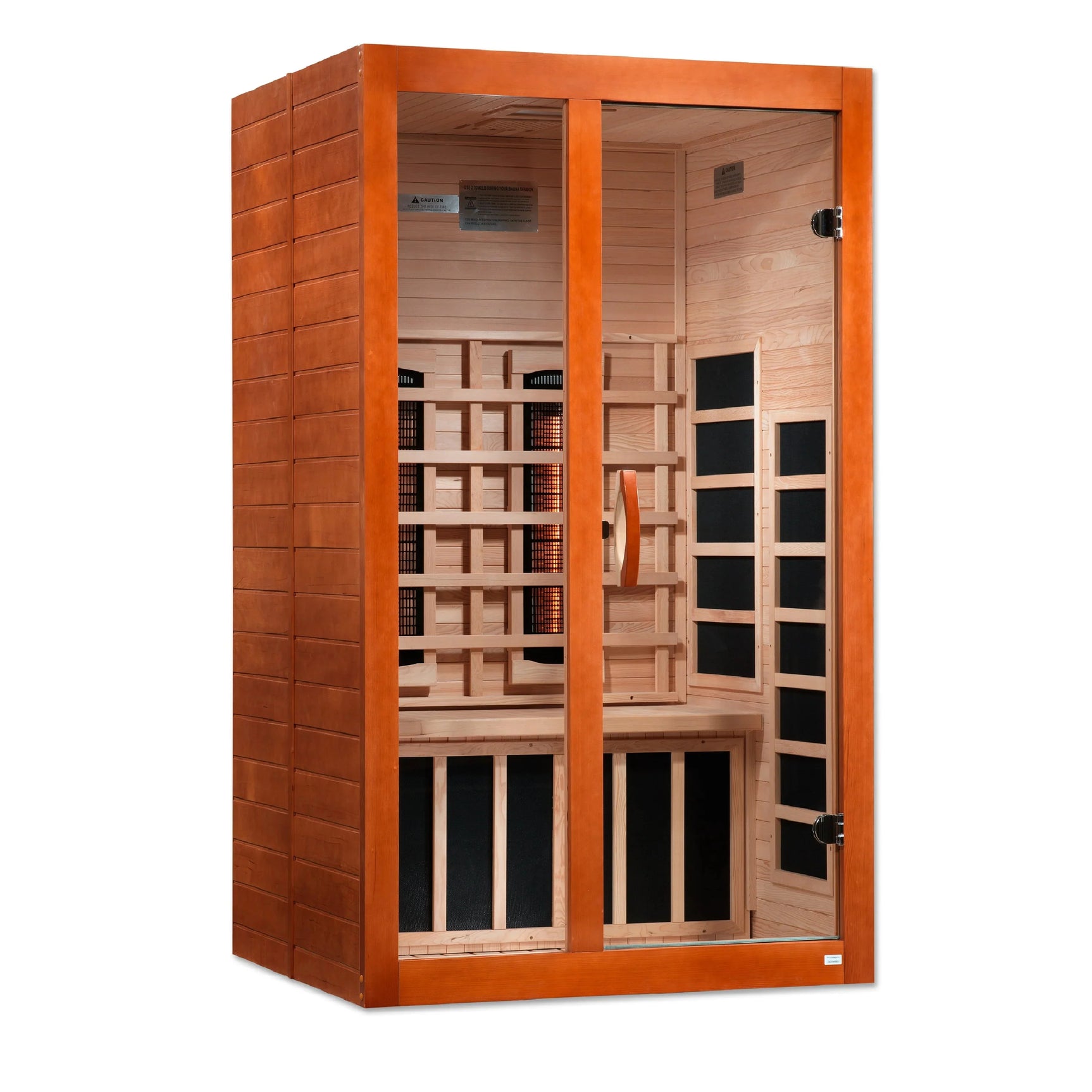 GOLDEN DESIGN SANTIAGO 2 PERSON FULL SPECTRUM INFRARED SAUNA – CANADIAN HEMLOCK