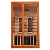 GOLDEN DESIGN SANTIAGO 2 PERSON FULL SPECTRUM INFRARED SAUNA – CANADIAN HEMLOCK