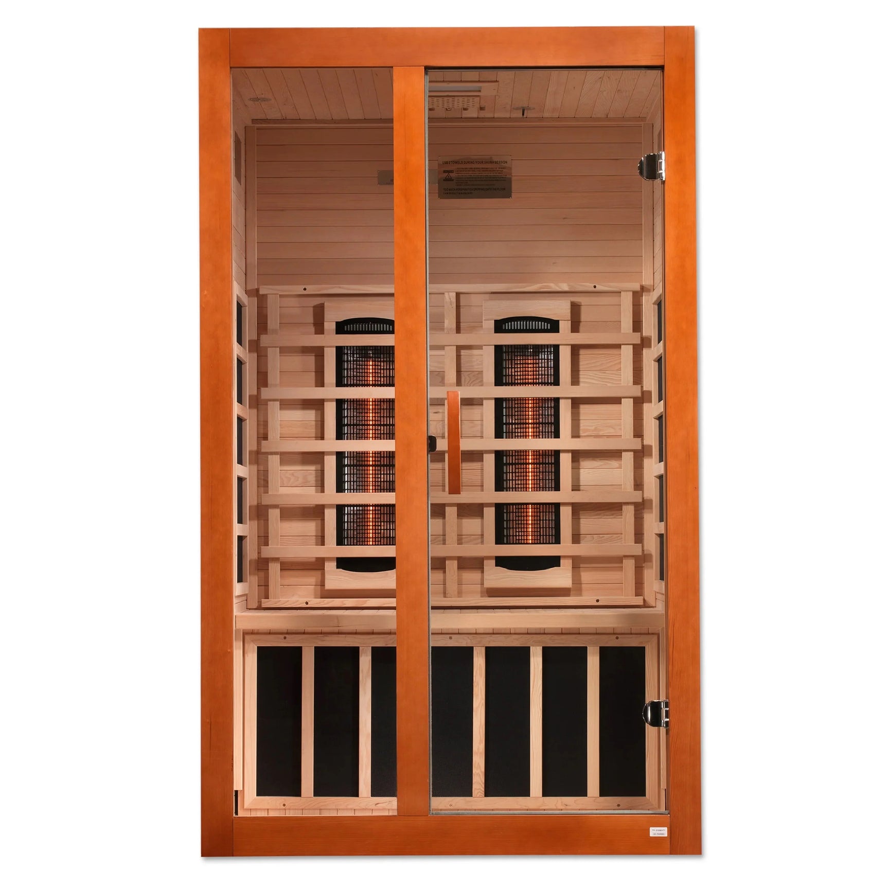 GOLDEN DESIGN SANTIAGO 2 PERSON FULL SPECTRUM INFRARED SAUNA – CANADIAN HEMLOCK