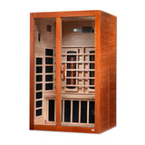 GOLDEN DESIGN SANTIAGO 2 PERSON FULL SPECTRUM INFRARED SAUNA – CANADIAN HEMLOCK
