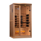 GOLDEN DESIGNS 1 PERSON RESERVE EDITION FULL SPECTRUM NEAR ZERO EMF INFRARED SAUNA (CANADIAN HEMLOCK)