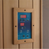GOLDEN DESIGNS 4-PERSON FULL SPECTRUM PURETECH™ NEAR ZERO EMF FAR INFRARED SAUNA WITH HIMALAYAN SALT BAR