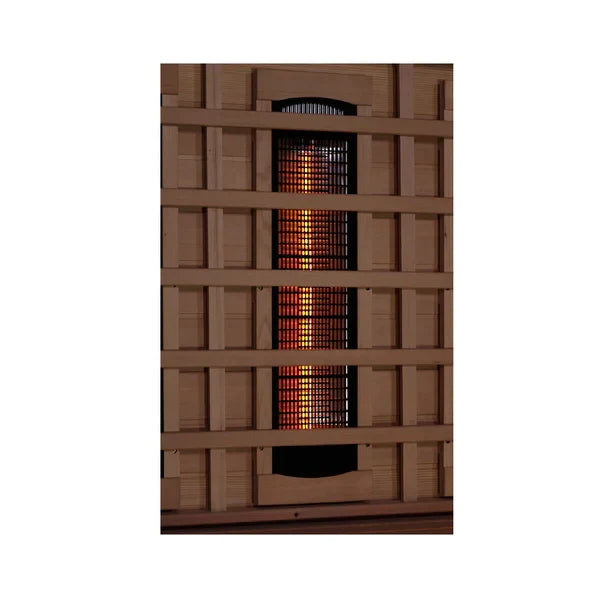 GOLDEN DESIGNS 6-PERSON FULL SPECTRUM PURETECH™ NEAR ZERO EMF FAR INFRARED SAUNA WITH HIMALAYAN SALT BAR (CANADIAN HEMLOCK)