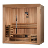 GOLDEN DESIGNS COPENHAGEN EDITION 3 PERSON TRADITIONAL STEAM SAUNA - CANADIAN RED CEDAR