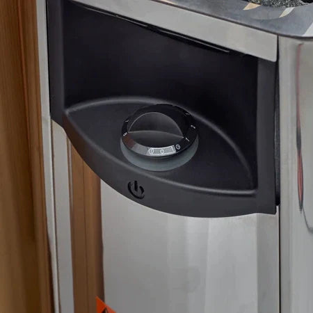 GOLDEN DESIGNS "FORSSA EDITION" 3-4 PERSON TRADITIONAL STEAM SAUNA CANADIAN RED CEDAR INTERIOR