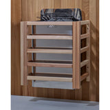 GOLDEN DESIGNS "FORSSA EDITION" 3-4 PERSON TRADITIONAL STEAM SAUNA CANADIAN RED CEDAR INTERIOR