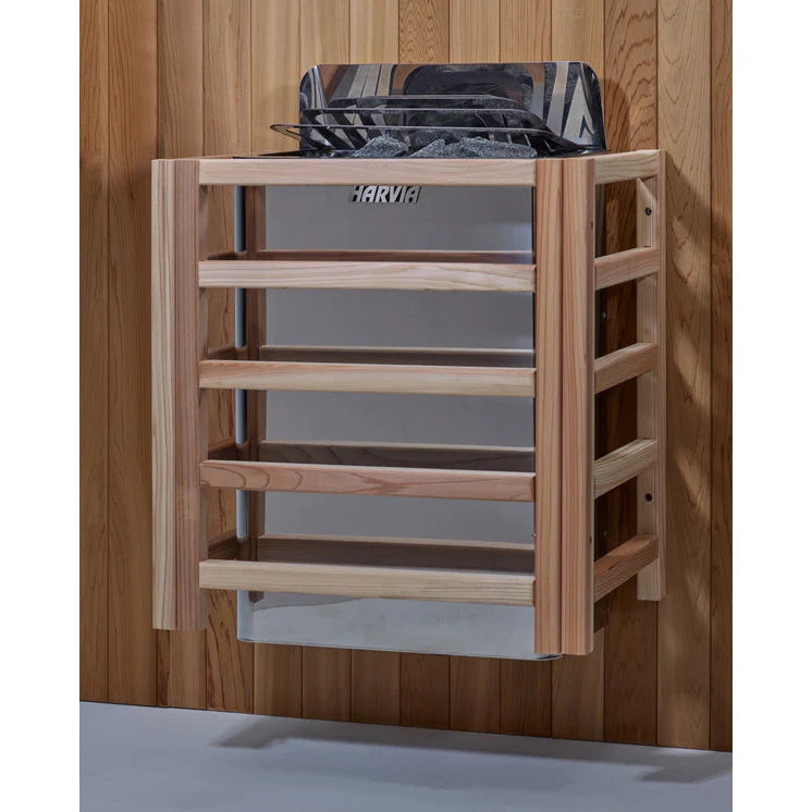 GOLDEN DESIGNS "FORSSA EDITION" 3-4 PERSON TRADITIONAL STEAM SAUNA CANADIAN RED CEDAR INTERIOR