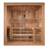 GOLDEN DESIGNS OSLA EDITION 6 PERSON TRADITIONAL STEAM SAUNA - CANADIAN RED CEDAR