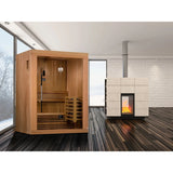 GOLDEN DESIGNS SUNDSVALL EDITION 2 PERSON TRADITIONAL STEAM SAUNA - CANADIAN RED CEDAR