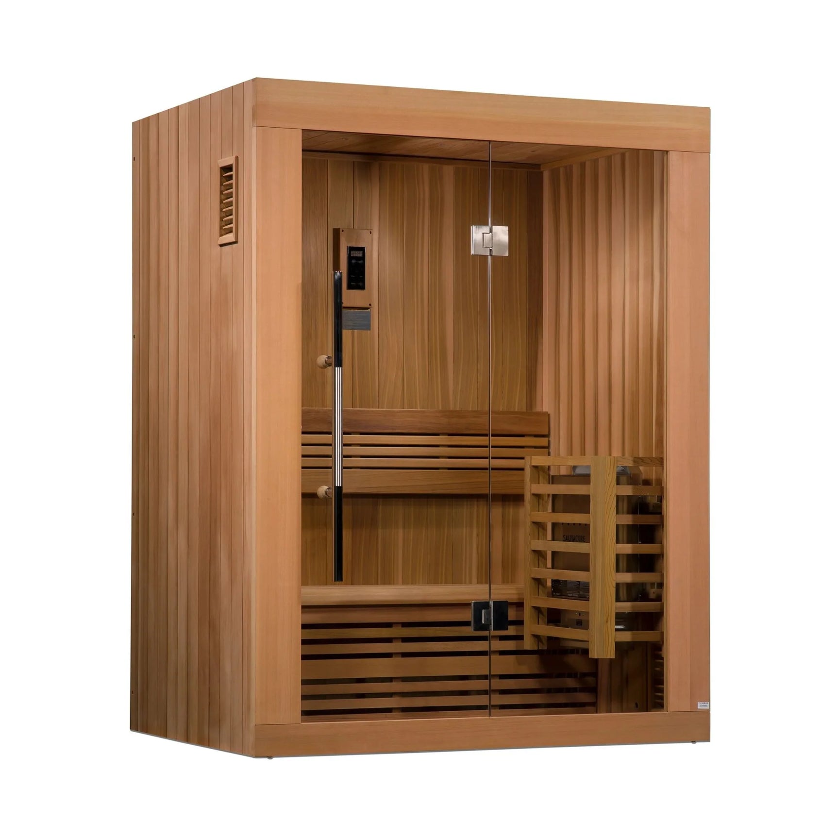 GOLDEN DESIGNS SUNDSVALL EDITION 2 PERSON TRADITIONAL STEAM SAUNA - CANADIAN RED CEDAR