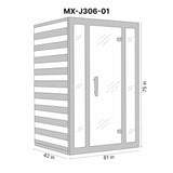 GOLDEN DESIGNS MAXXUS BELLEVUE 3-PERSON LOW EMF (UNDER 8MG) FAR INFRARED SAUNA (CANADIAN HEMLOCK)