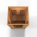 GOLDEN DESIGNS MAXXUS 2-PERSON LOW EMF (UNDER 8MG) FAR INFRARED SAUNA (CANADIAN RED CEDAR)
