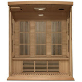GOLDEN DESIGNS MAXXUS 3-PERSON NEAR ZERO EMF (UNDER 2MG) FAR INFRARED SAUNA (CANADIAN HEMLOCK)