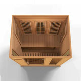 GOLDEN DESIGNS MAXXUS 3-PERSON LOW EMF (UNDER 8MG) FAR INFRARED SAUNA (CANADIAN RED CEDAR)
