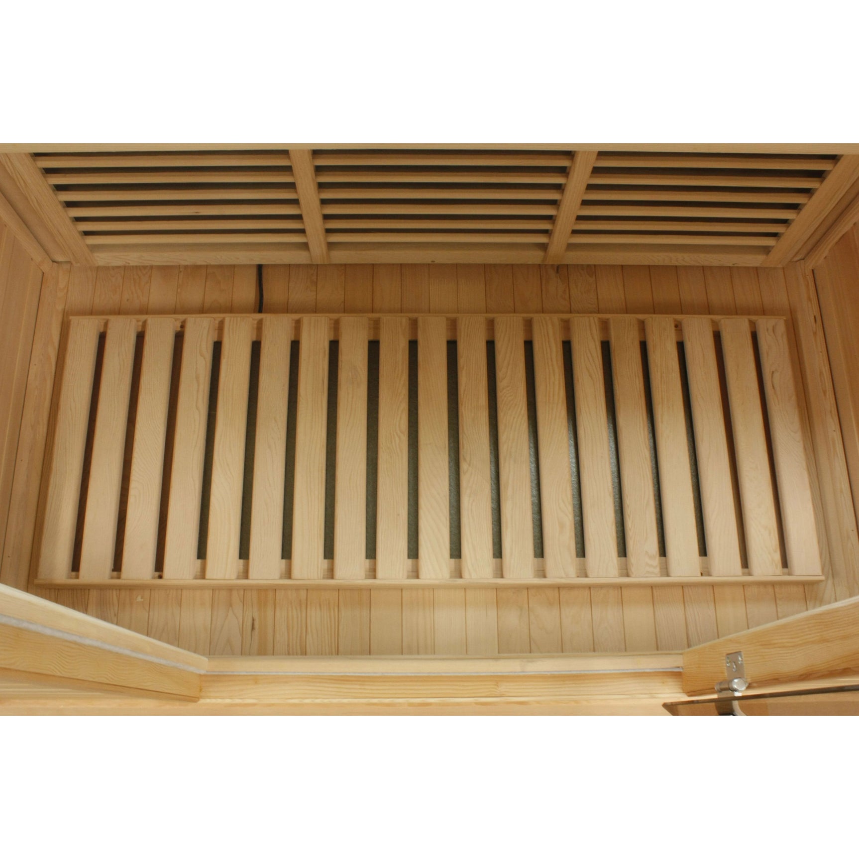 GOLDEN DESIGNS MAXXUS 3-PERSON CORNER NEAR ZERO EMF (UNDER 2MG) FAR INFRARED SAUNA (CANADIAN RED CEDAR)