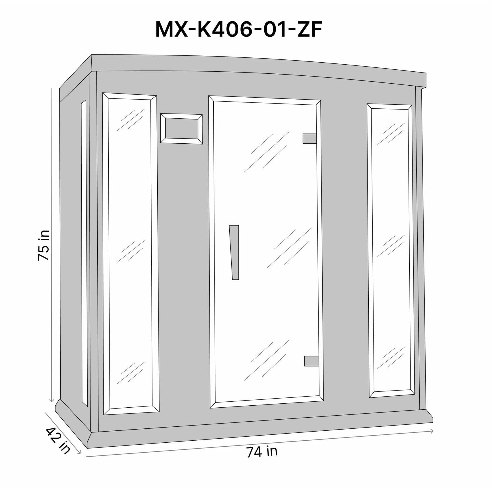 GOLDEN DESIGNS MAXXUS 4-PERSON NEAR ZERO EMF (UNDER 2MG) FAR INFRARED SAUNA (CANADIAN HEMLOCK)