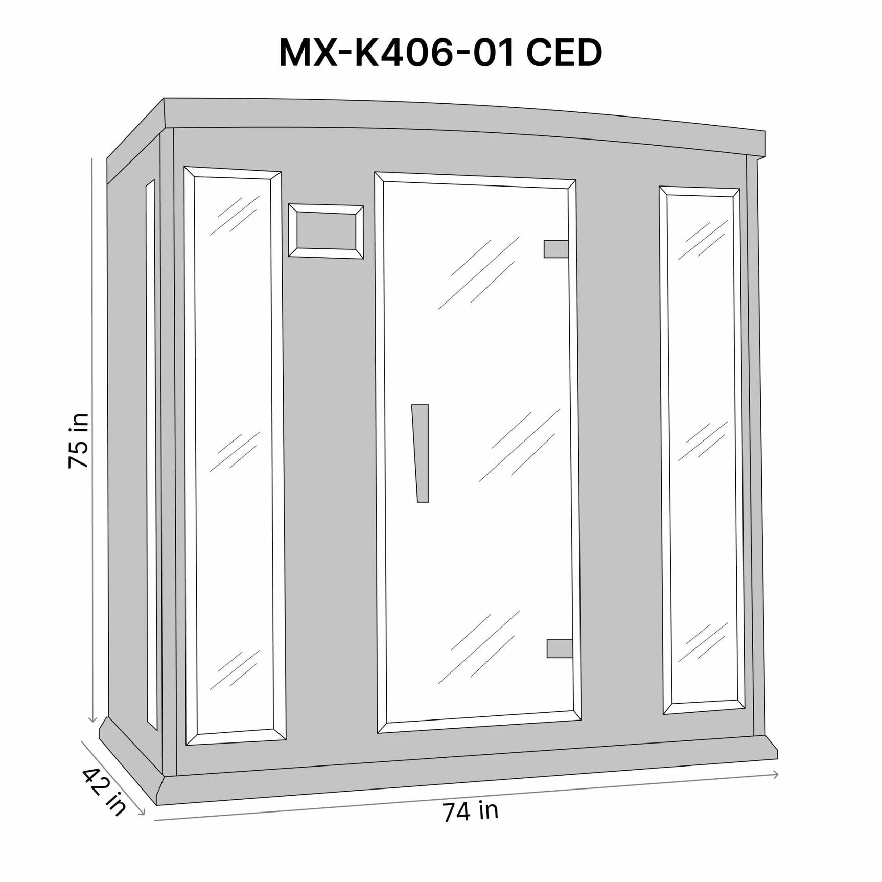 GOLDEN DESIGNS MAXXUS 4-PERSON LOW EMF (UNDER 8MG) FAR INFRARED SAUNA (CANADIAN RED CEDAR)