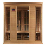 GOLDEN DESIGNS MAXXUS 4-PERSON LOW EMF (UNDER 8MG) FAR INFRARED SAUNA (CANADIAN RED CEDAR)