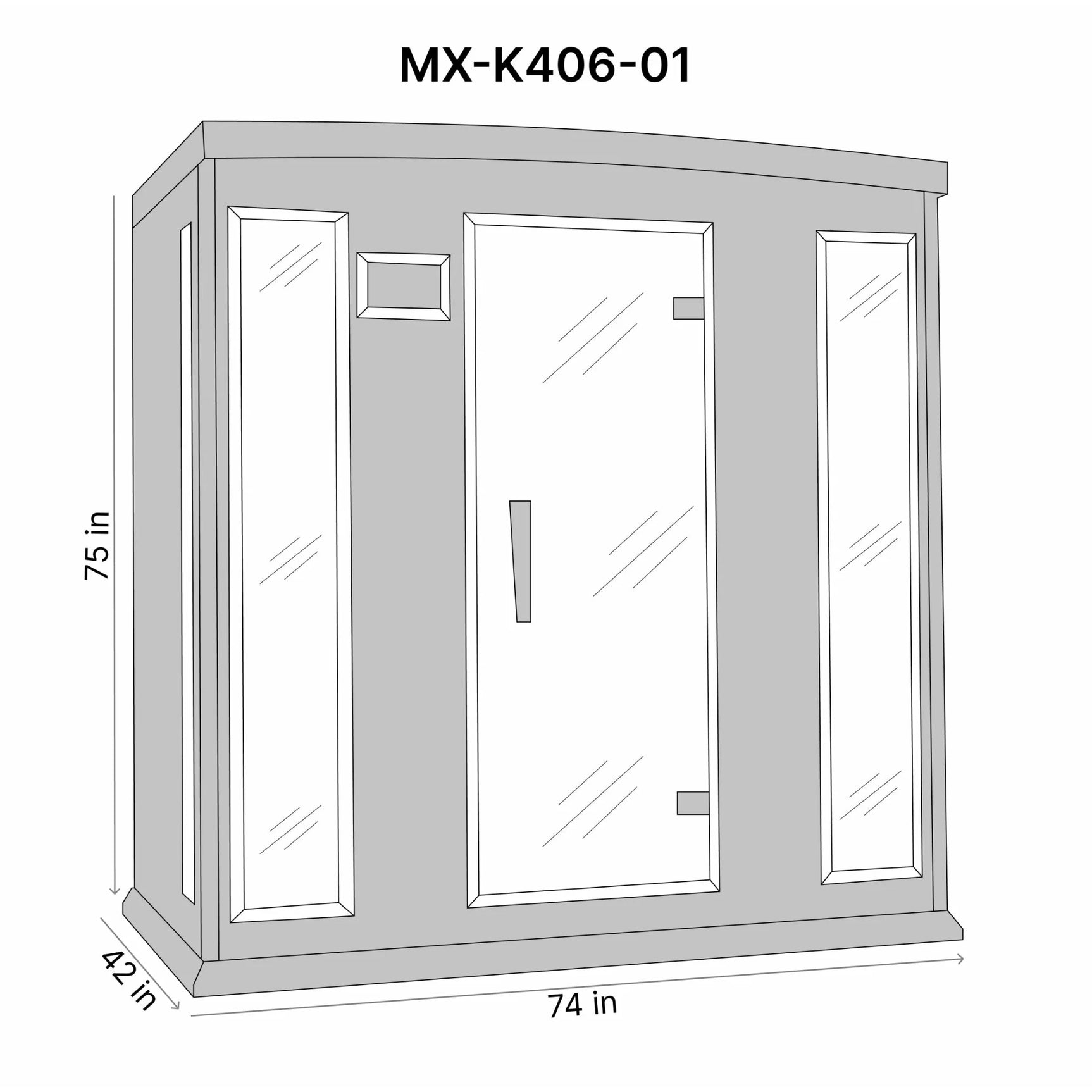 GOLDEN DESIGNS MAXXUS 4-PERSON LOW EMF (UNDER 8MG) FAR INFRARED SAUNA (CANADIAN HEMLOCK)