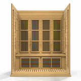 GOLDEN DESIGNS MAXXUS 4-PERSON LOW EMF (UNDER 8MG) FAR INFRARED SAUNA (CANADIAN HEMLOCK)