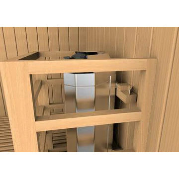 GOLDEN DESIGNS SUNDSVALL EDITION 2 PERSON TRADITIONAL STEAM SAUNA - CANADIAN RED CEDAR